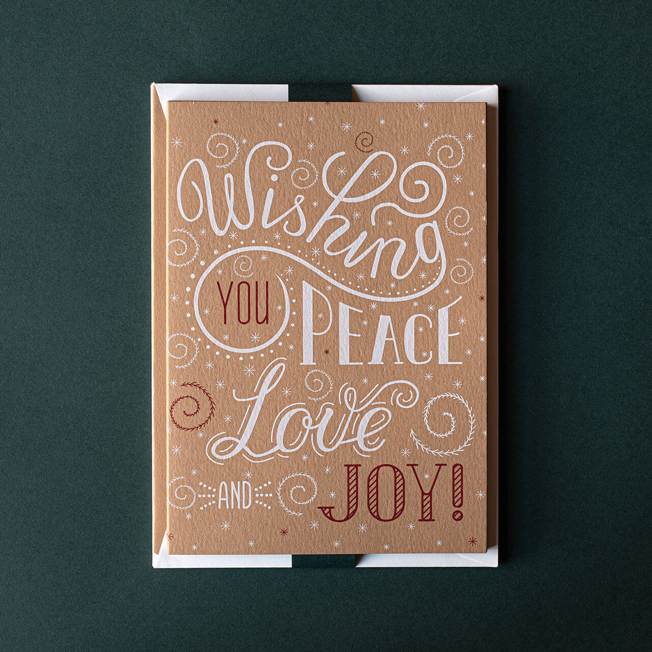 Peace Love and Joy, Wild Sand (Pack Of 6)