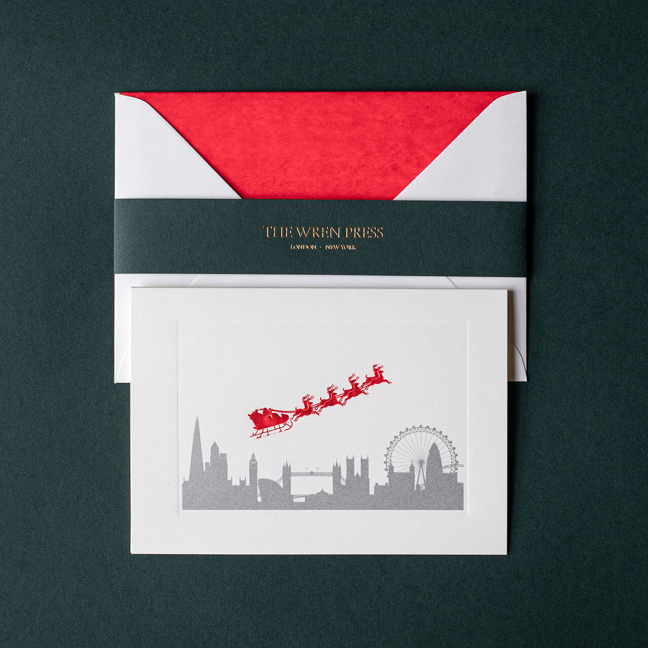 Santa over London (Pack Of 6)