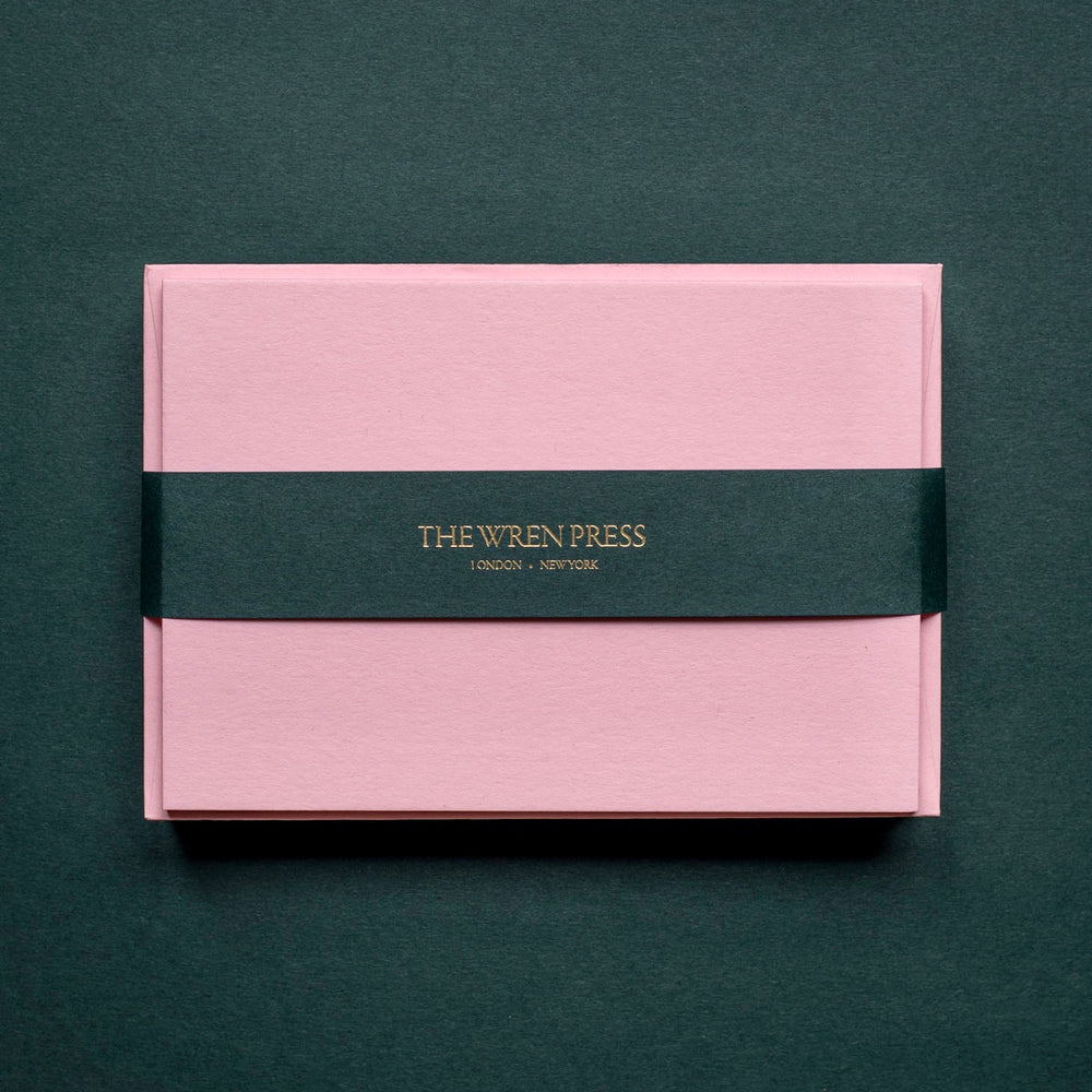 Notecards Candy Pink Set of 10 | The Wren Press