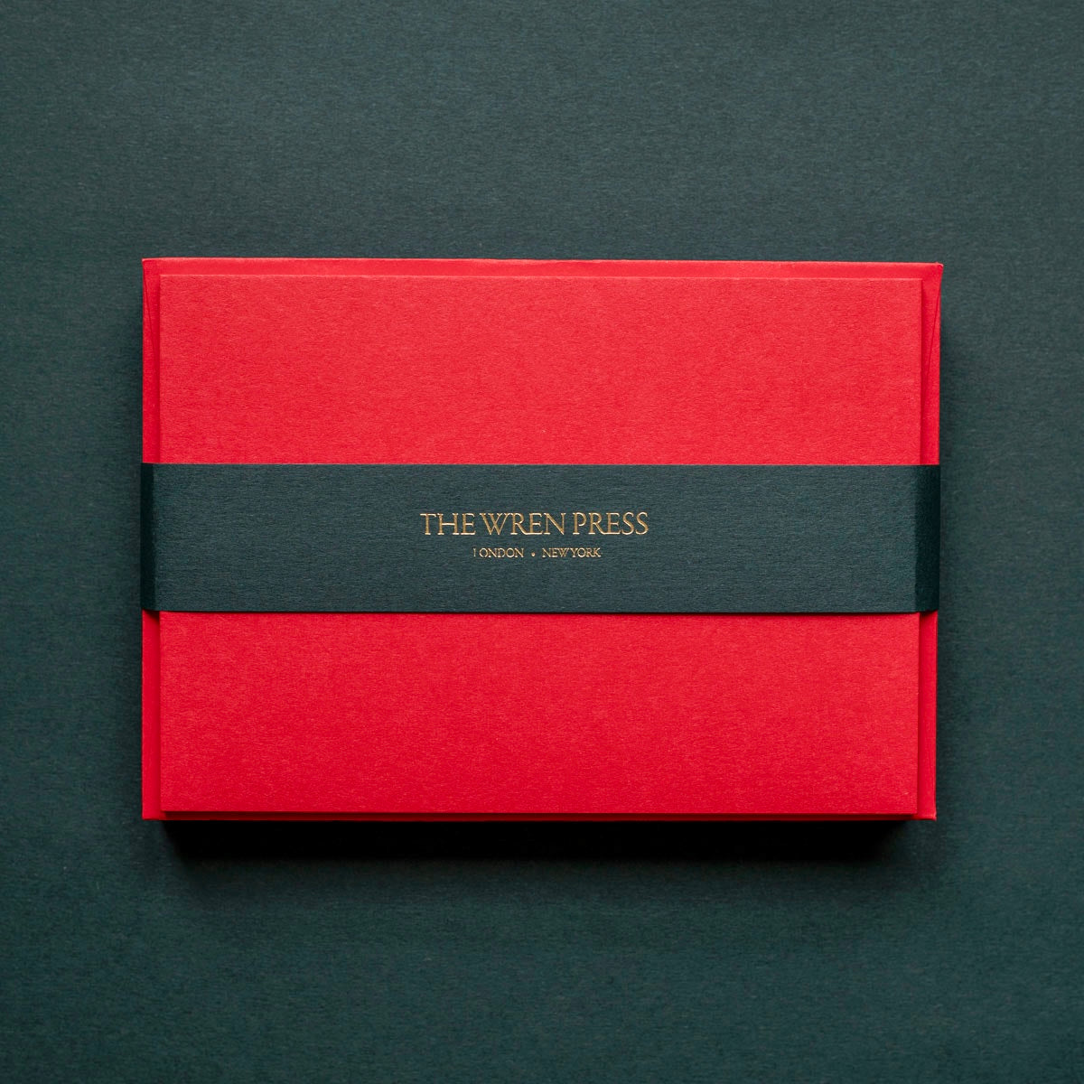 10 luxury bright red writing notecards with matching envelopes