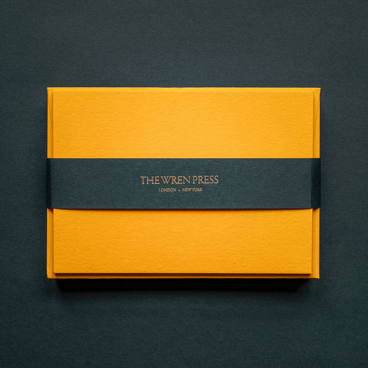 yellow notecards and matching envelopes set of 10 luxury stationery