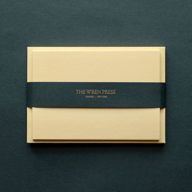 Notecards Sorbet Yellow Set of 10 | The Wren Press