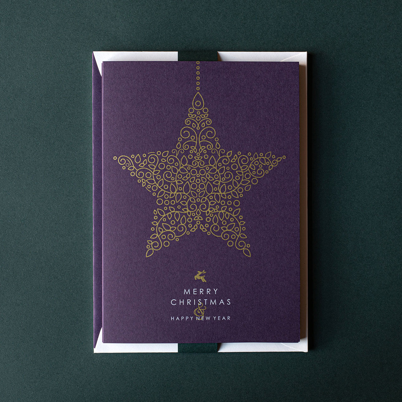 Ornate Christmas Star, Amethyst (Pack Of 6)