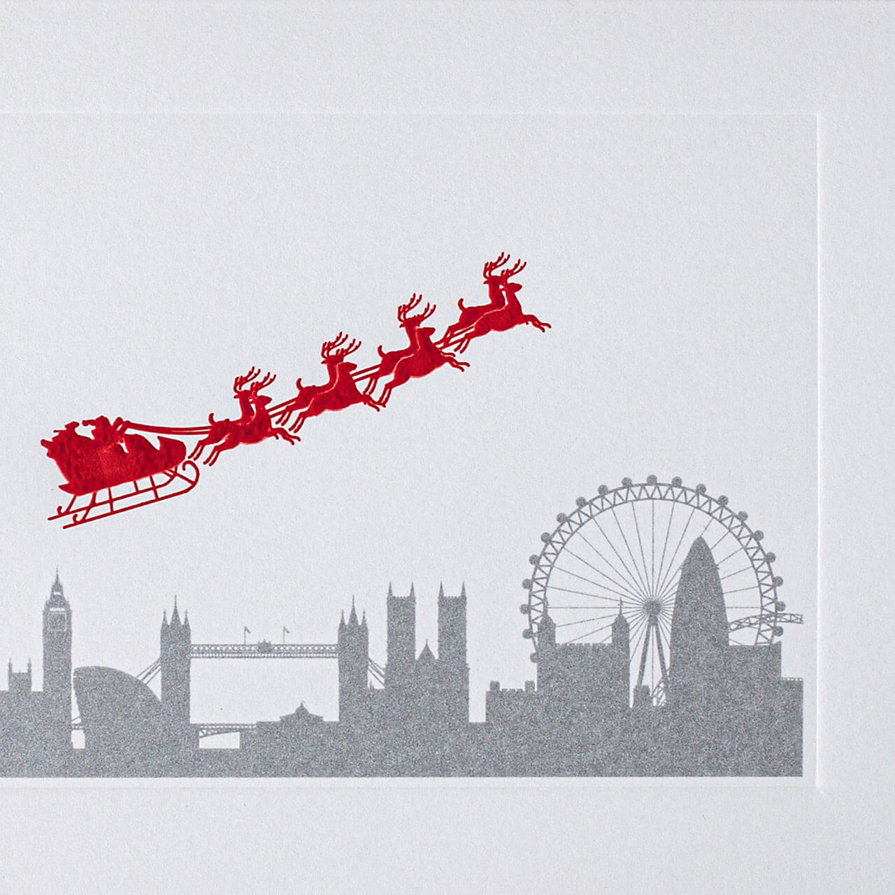 Santa over London (Pack Of 6)